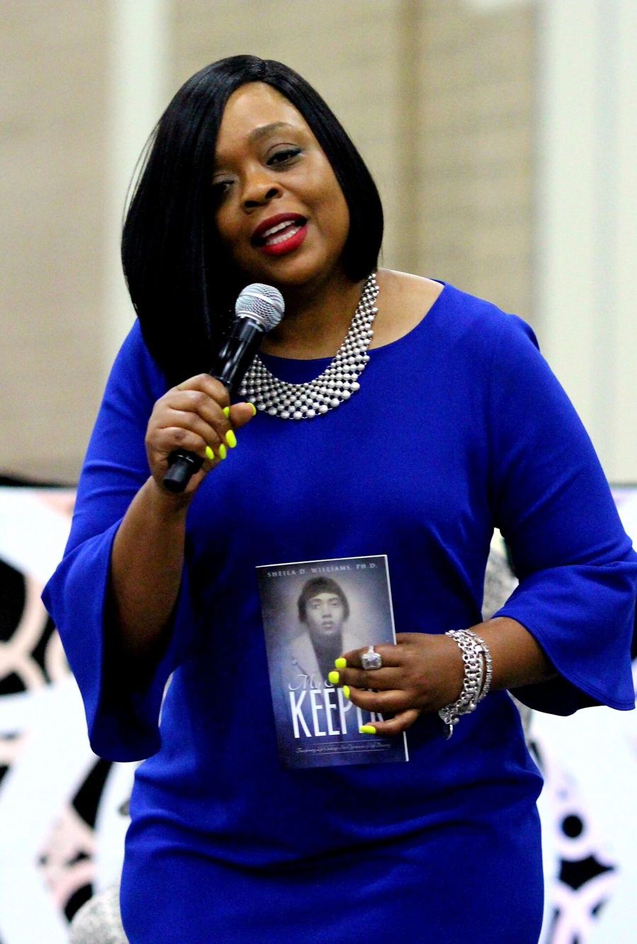 Dr. Sheila on stage